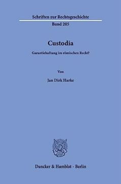 portada Custodia: Garantiehaftung Im Romischen Recht? (en Alemán)