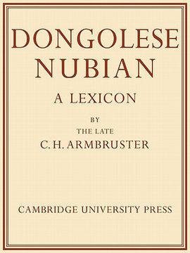 portada Dongolese Nubian Paperback (en Inglés)