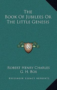 portada the book of jubilees or the little genesis (en Inglés)