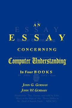 portada an essay concerning computer understanding (en Inglés)