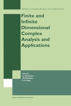 portada finite or infinite dimensional complex analysis and applications (en Inglés)