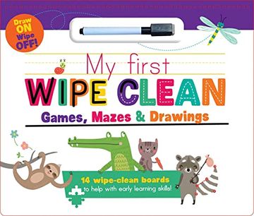 portada My First Wipe Clean: Games, Mazes & Drawings (en Inglés)