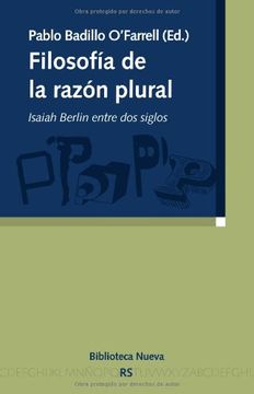 portada Filosofía de la razón plural. Isaiah Berlin entre dos siglos (in Spanish)