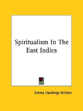 portada spiritualism in the east indies (in English)