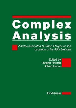 portada pfluger anniversary volume: complex analysis