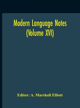 portada Modern Language Notes (Volume XVI)