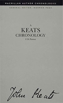 portada Keats Chronology (Author Chronologies Series)