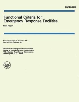 portada Functional Criteria for Emergency Response Facilities: Final Report (in English)
