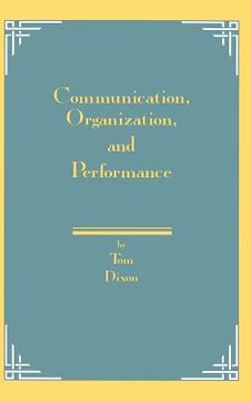 portada communication, organization, and performance (en Inglés)