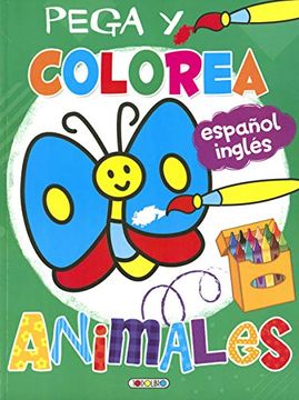 portada Pega y Colorea Animales (in Spanish)