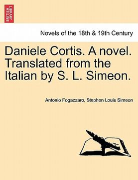 portada daniele cortis. a novel. translated from the italian by s. l. simeon. (en Inglés)