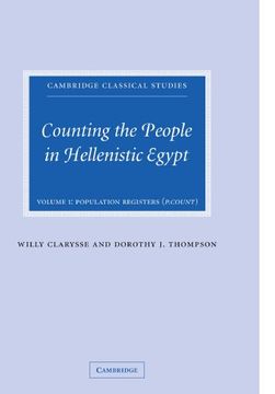 portada Counting the People in Hellenistic Egypt 2 Volume Paperback Set: Counting the People in Hellenistic Egypt: Volume 1, Population Registers (p. Count) Paperback (Cambridge Classical Studies) (in English)