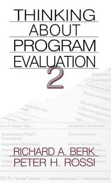 portada thinking about program evaluation (en Inglés)