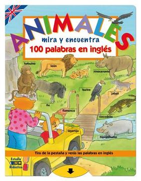 portada Animales 100 palabras en inglés (Mira y encuentra)