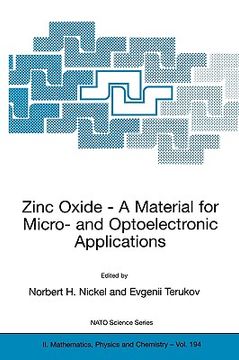 portada zinc oxide - a material for micro- and optoelectronic applications: proceedings of the nato advanced research workshop on zinc oxide as a material for (en Inglés)
