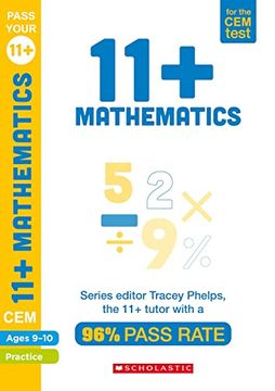 portada 11+ Mathematics Practice and Assessment for the cem Test Ages 09-10 (Pass Your 11+) (en Inglés)