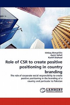 portada role of csr to create positive positioning in country branding (en Inglés)