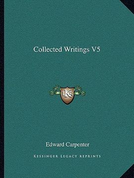 portada collected writings v5 (en Inglés)