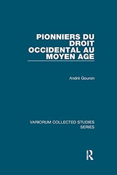 portada Pionniers Du Droit Occidental Au Moyen Age (in English)