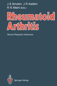 portada rheumatoid arthritis: recent research advances (en Inglés)