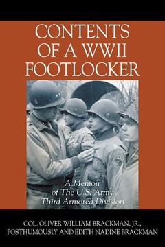 portada Contents of a WWII Footlocker: A Memoir of The U.S. Army Third Armored Division (en Inglés)