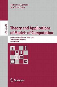 portada theory and applications of models of computation (en Inglés)