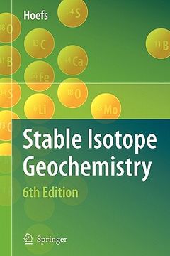 portada stable isotope geochemistry (en Inglés)