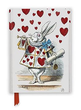 portada Alice in Wonderland: White Rabbit (Foiled Journal) (Flame Tree Notebooks) (en Inglés)
