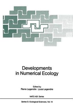 portada developments in numerical ecology (in English)
