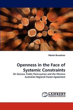portada openness in the face of systemic constraints (en Inglés)
