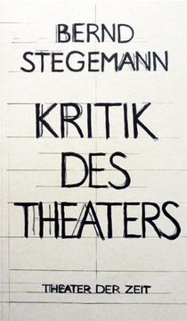 portada Kritik des Theaters (en Alemán)