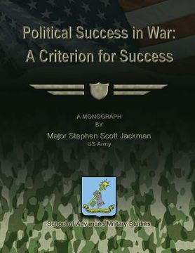 portada Political Success in War: A Criterion for Success (en Inglés)