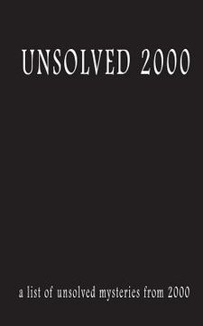 portada Unsolved 2000 (in English)