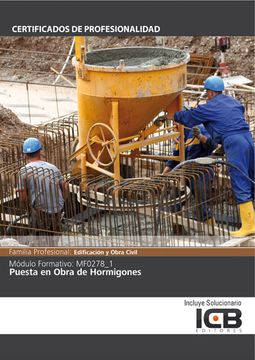 portada Manual Puesta en Obra de Hormigones (Mf0278_1) (in Spanish)