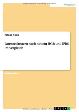 portada Latente Steuern nach neuem HGB und IFRS im Vergleich (German Edition)