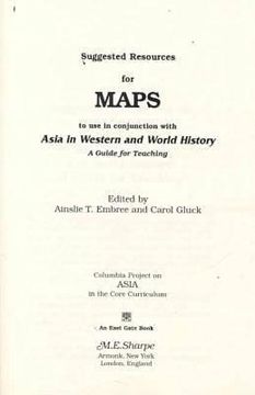 portada suggested resources for maps to use in conjunction with asia in western and world history (in English)