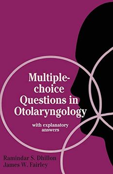 portada Multiple-Choice Questions in Otolaryngology: With Explanatory Answers (in English)