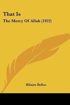 portada that is: the mercy of allah (1922)