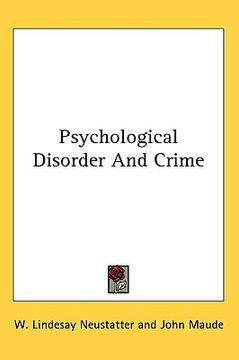 portada psychological disorder and crime (in English)
