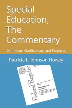 portada Special Education, The Commentary: Definitions, Clarifications, and Purposes (en Inglés)