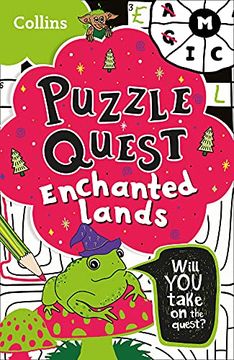 portada Puzzle Quest Enchanted Lands: Solve More Than 100 Puzzles in This Adventure Story for Kids Aged 7+ (en Inglés)