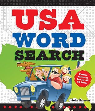 portada Usa Word Search: Puzzles, Facts, and fun for 50 States (en Inglés)
