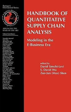 portada handbook of quantitative supply chain analysis: modeling in the e-business era (in English)