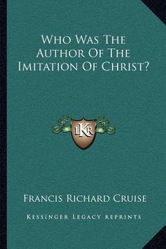 portada who was the author of the imitation of christ? (in English)