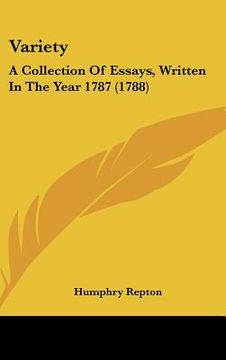 portada variety: a collection of essays, written in the year 1787 (1788) (en Inglés)