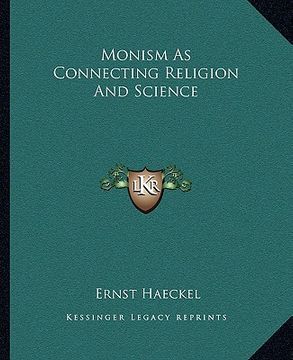 portada monism as connecting religion and science