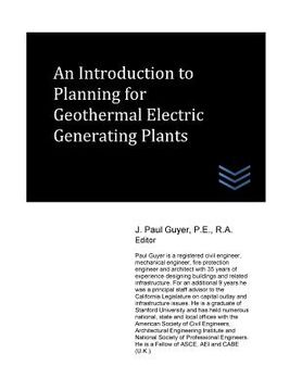 portada An Introduction to Planning for Geothermal Electric Generating Plants