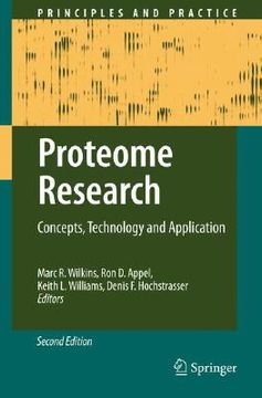 portada proteome research: concepts, technology and application (en Inglés)