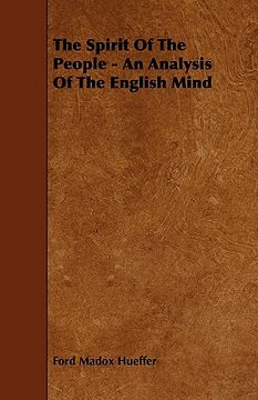 portada the spirit of the people - an analysis of the english mind (in English)