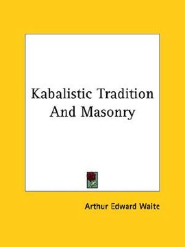 portada kabalistic tradition and masonry (en Inglés)